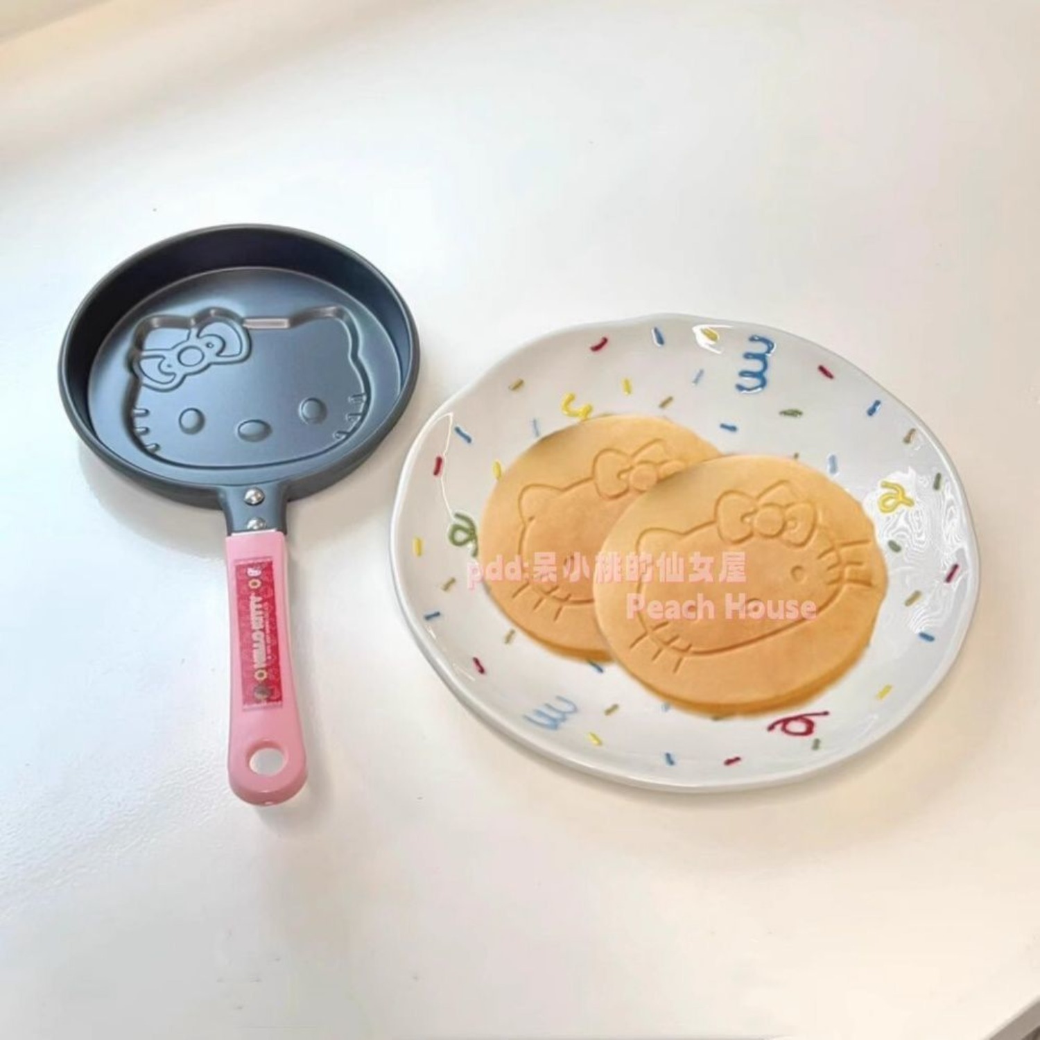 Kitchen Gadgets In Japan - Niedliche Sanrio HelloKitty Mini Antihaft-Cartoon-Pfannkuchen-Eierpfanne Kawaii