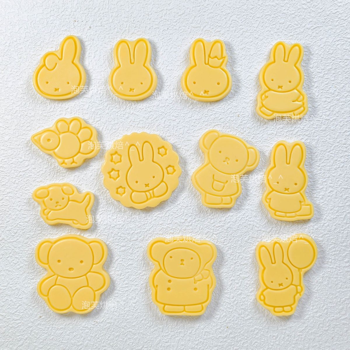Kitchen Gadgets Baking - Niedliche 3D-Presskeksform mit Miffy-Muster, wiederverwendbares Backwerkzeug,