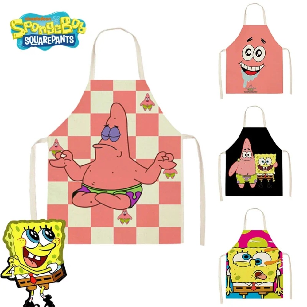 Kitchen Gadgets Pakistan - SpongeBob Patrick Küchenschürzen für Erwachsene, Leinen-Lätzchen,