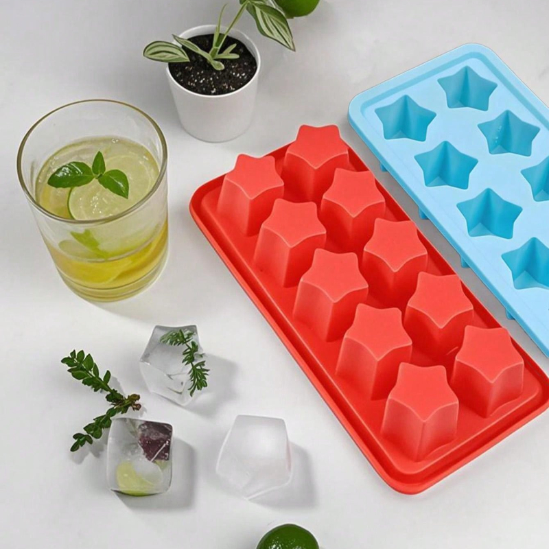 Kitchen Gadgets Baking - Sternförmige Eiswürfelformen für Cocktail, Whiskey, Party,