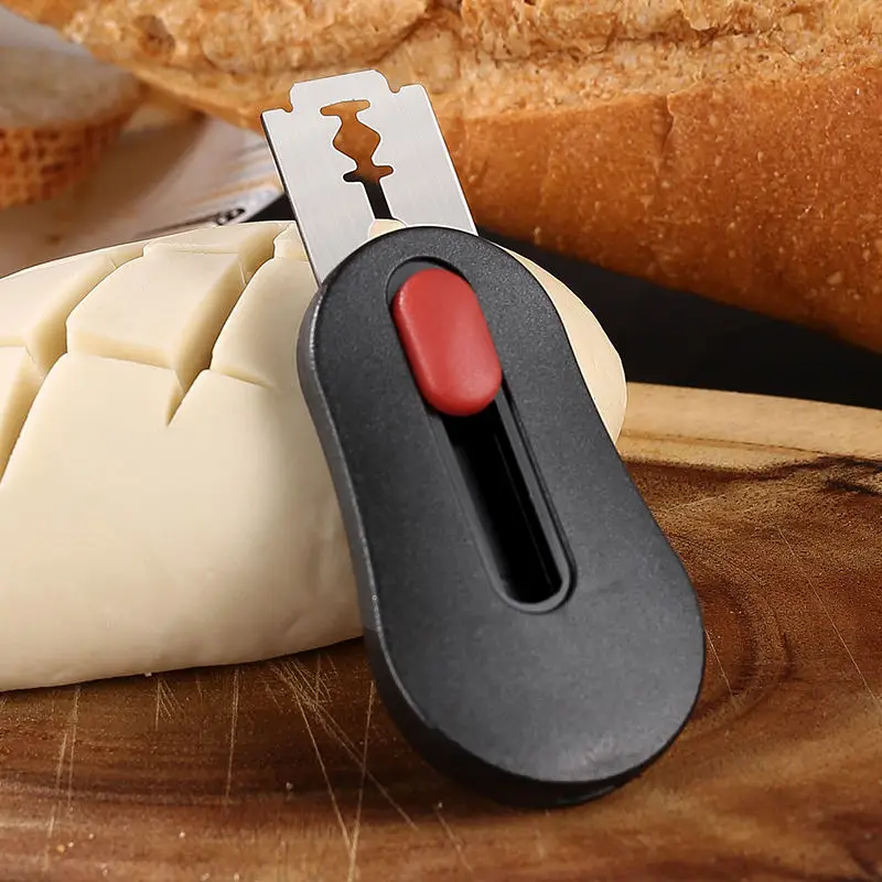 Kitchen Gadgets Baking - Brot-Lame-Score-Werkzeug, Sauerteig-Teigschneiden mit 5 magnetischen Klingen,