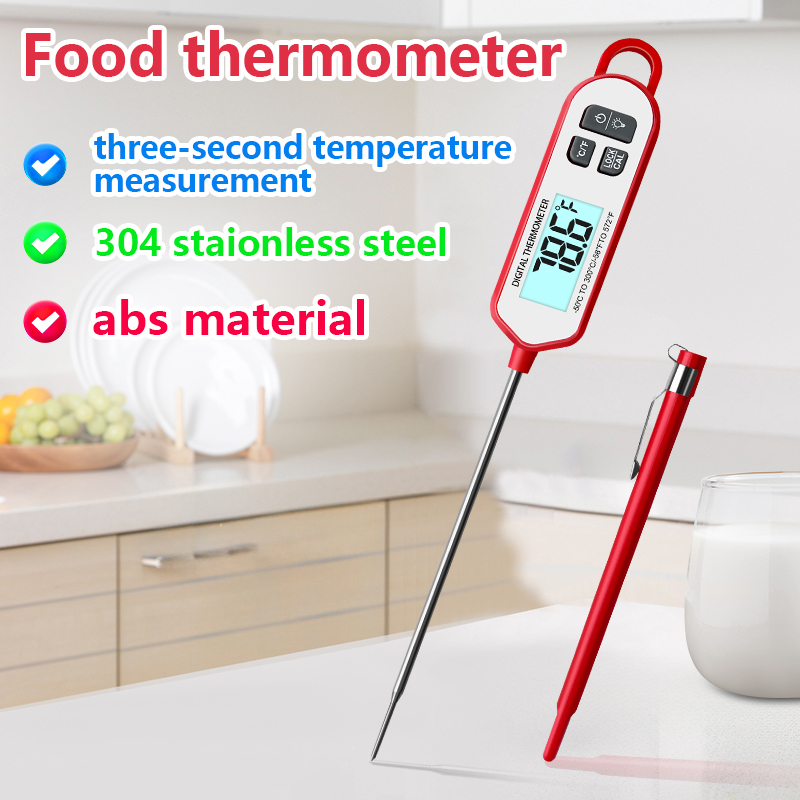 Instant Read Thermometer - Digitales Fleischthermometer, sofort ablesbares Display mit
