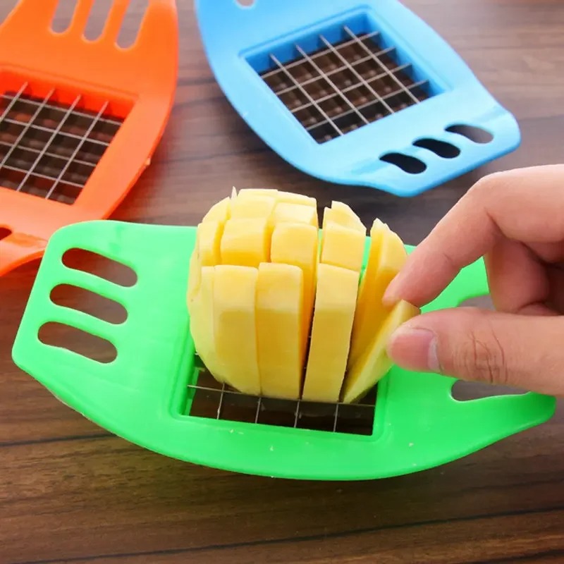Kitchen Gadgets Cutting Tools - Pommes-Frites-Maker Kartoffelschneider Gemüseschneider Kartoffelhobel Chips-Herstellungswerkzeug Kartoffelschneidegerät