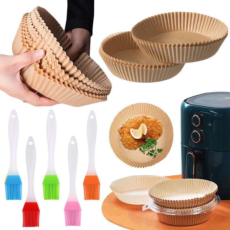 Kitchen Gadgets Baking - 50/100PCS Air Friteuse Pappteller mit Zufällige