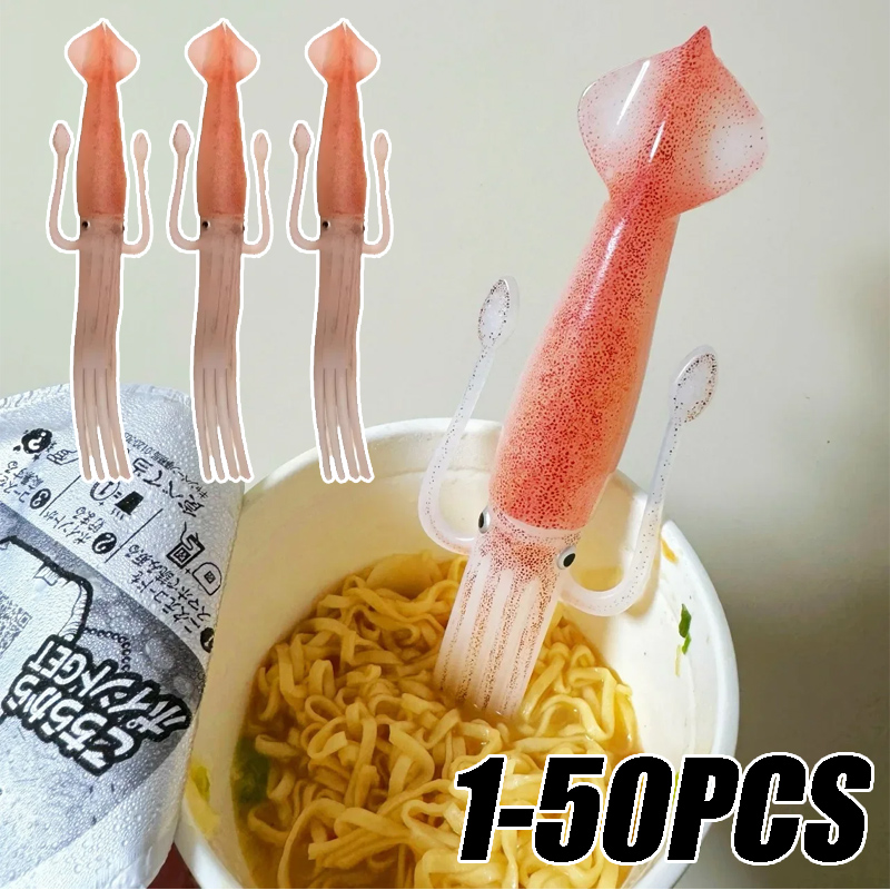 Kitchen Gadgets Japanese - 1–50 Stück Lebensmittelgabel mit Oktopus-Motiv, skurrile