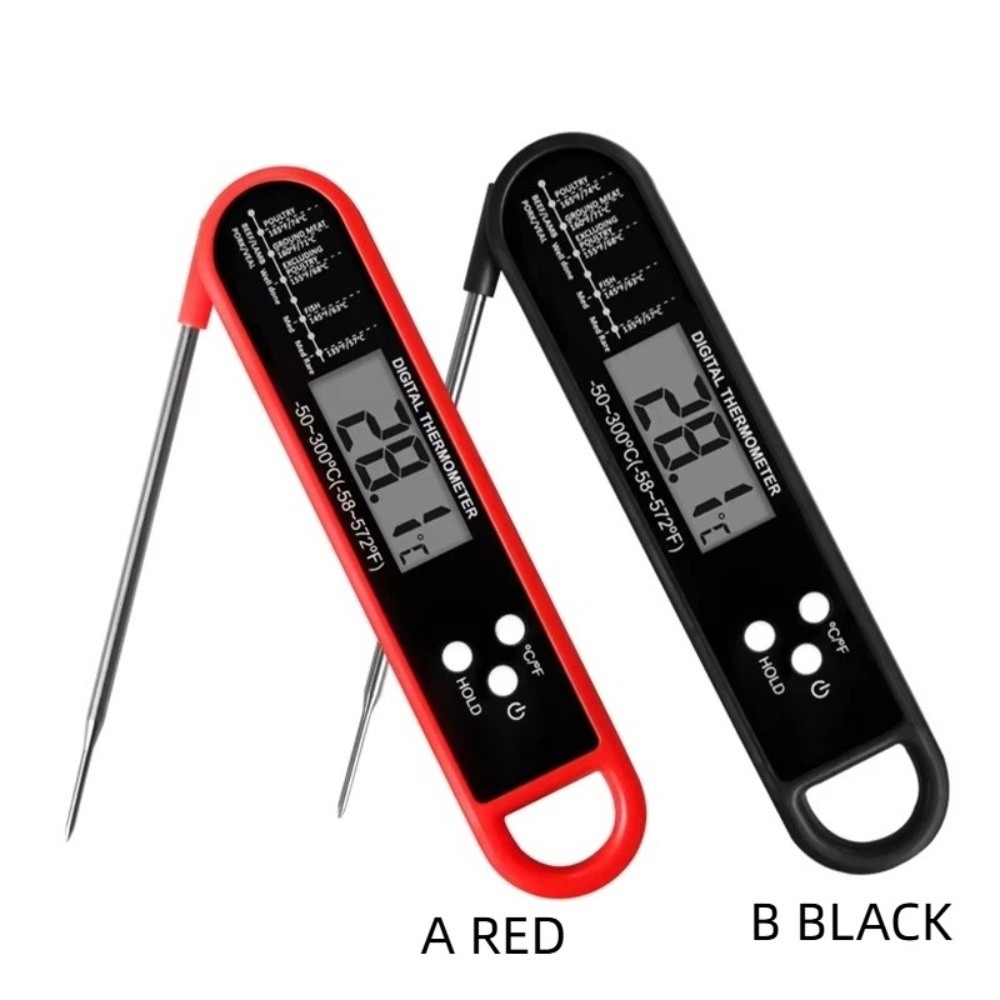 Instant Read Thermometer - Hintergrundbeleuchtetes Display Sofortablesungsthermometer Touchscreen LCD Timer