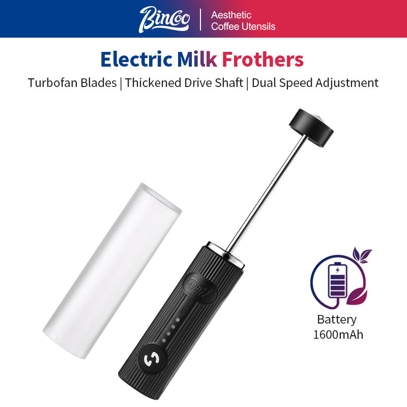 Kitchen Gadgets And Appliances - BINCOO Elektrischer Kaffeeaufschäumer, USB wiederaufladbar, 2