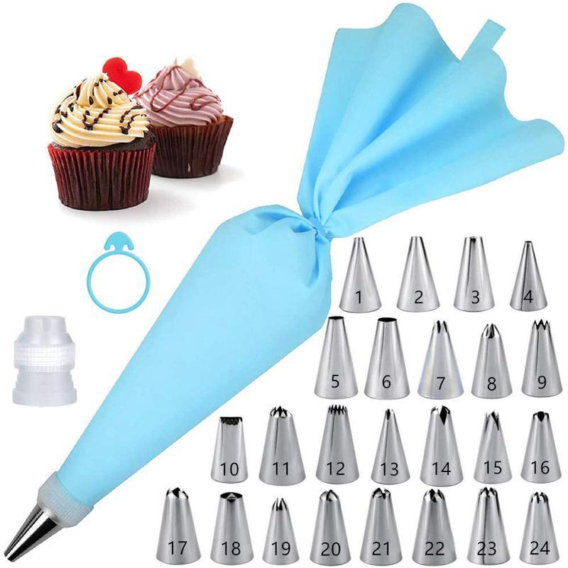 Kitchen Handy Gadgets - Spritztüllen-Set für Kuchendekoration, Konditorei-Ausrüstung, Küchenzubehör, Spritzbeutel