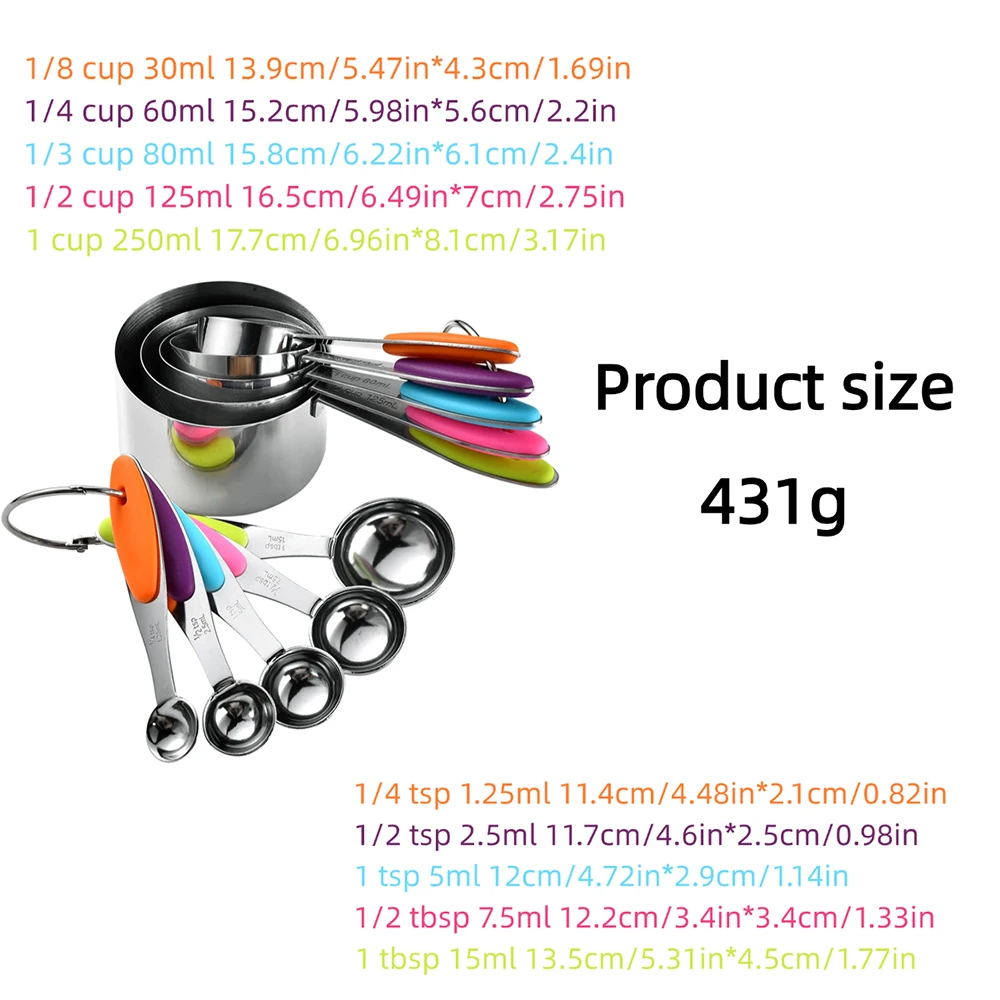 5/10Pcs Edelstahl Messbecher U – Kitchen Gadgets Pakistan Bewertung und Preis