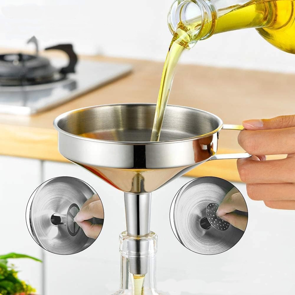 1 Stück Edelstahl-Öltrichter m – Kitchen Gadgets Pakistan Bewertung und Preis