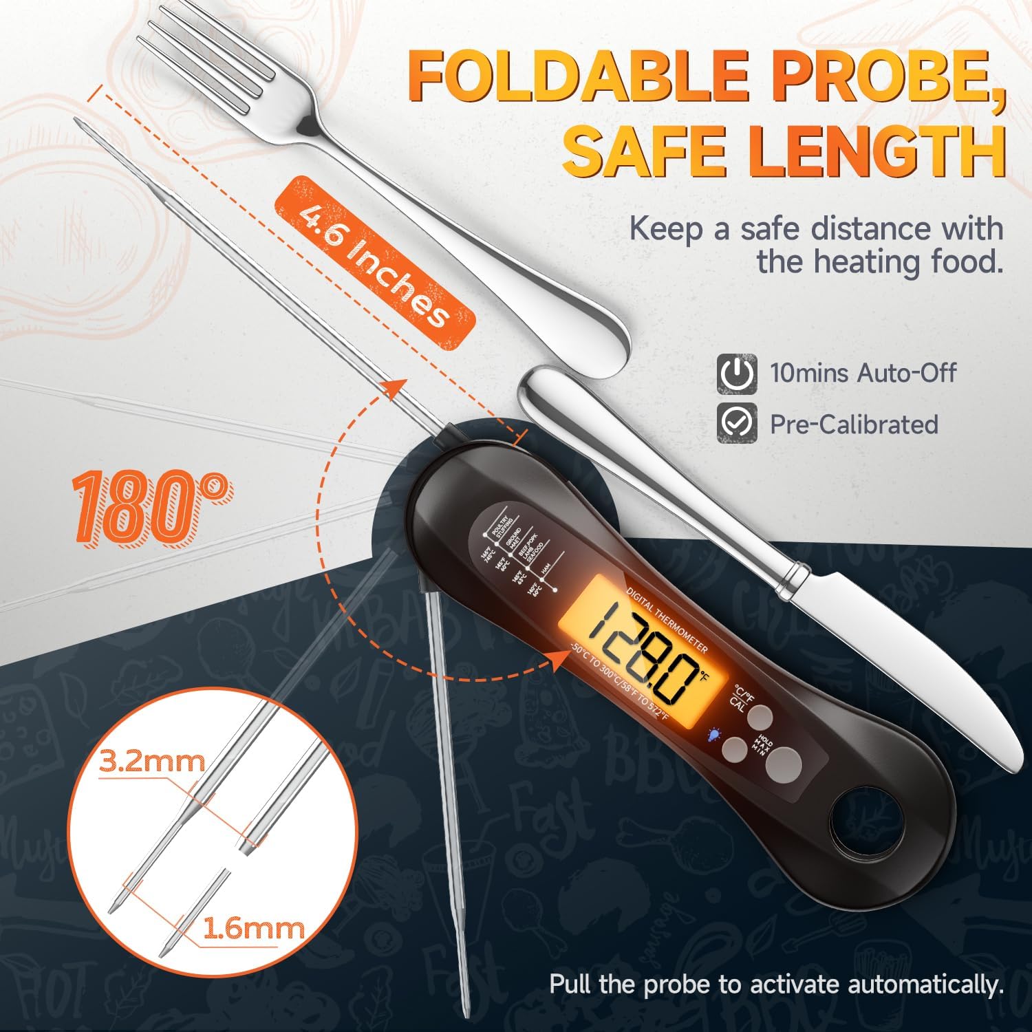 Digitales, sofort ablesbares F – Instant Read Thermometer Bewertung und Preis