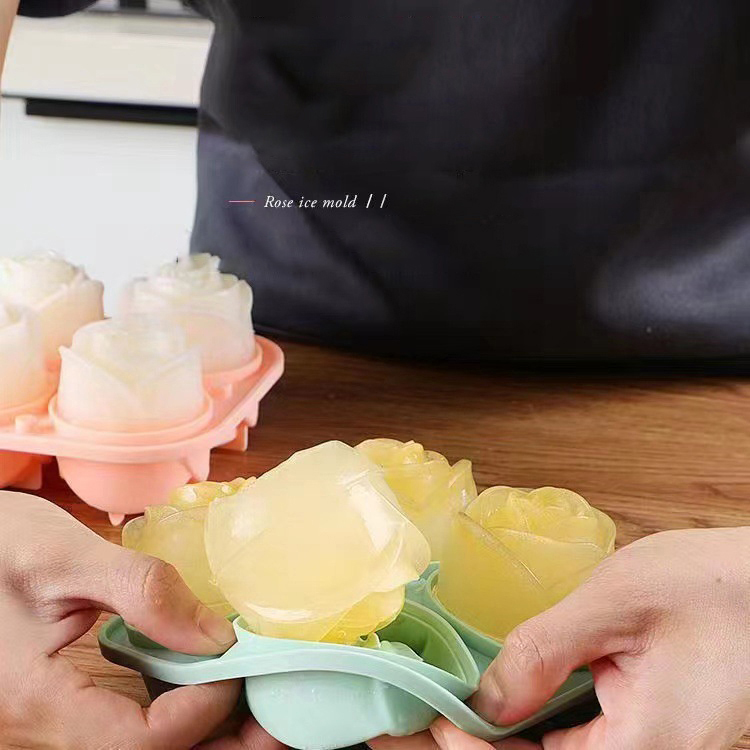 3D Rose Eis Formen 4 Löcher Ei – Kitchen Gadgets Baking Bewertung und Preis