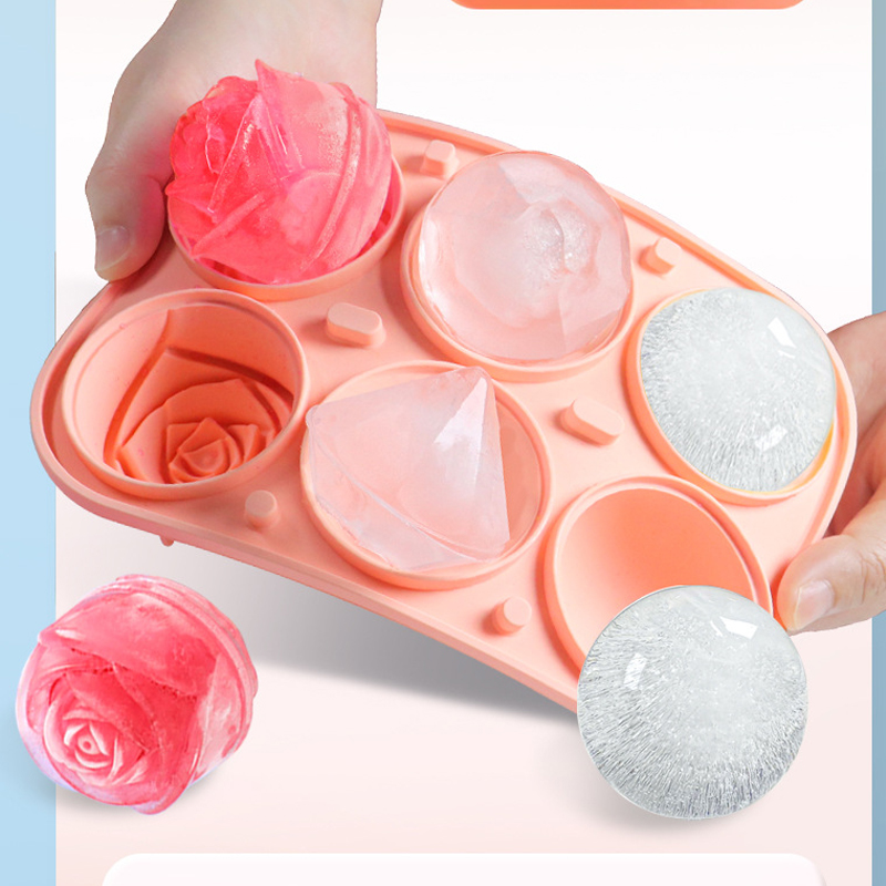 3D Rose Diamant Runde Eiswürfe – Kitchen Gadgets Baking Bewertung und Preis