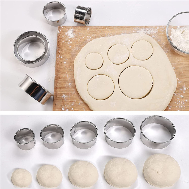 5-teiliges Set Runde Edelstahl – Kitchen Gadgets Cutting Tools Bewertung und Preis