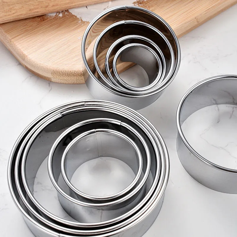 5PCS Runde Edelstahl Keks Form – Kitchen Gadgets Cutting Tools Bewertung und Preis