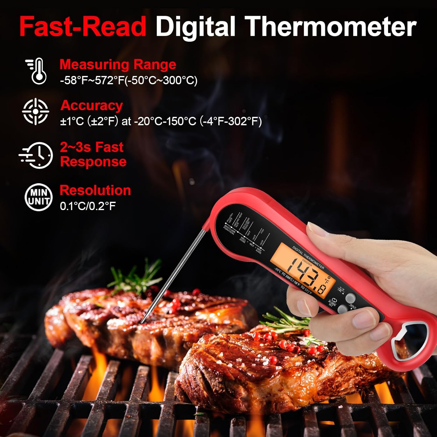 Professionelles Digitales Flei – Instant Read Thermometer Bewertung und Preis